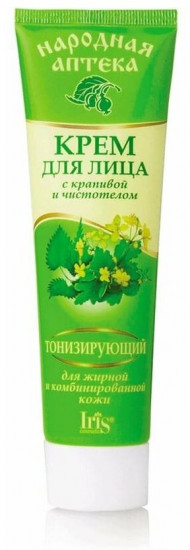 Крем для лица с крапивой и чистотелом тонизирующий