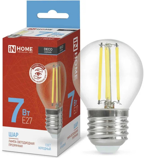 Лампа светодиодная LED-ШАР-deco