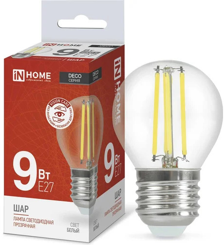 Лампа светодиодная LED-ШАР-deco