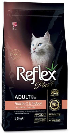 Cухой корм с лососем способствующий выведению шерсти из ЖКТ «Adult Cat Hairball & Indoor Salmon»