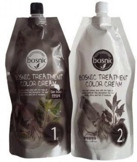 Краска для волос «Treatment color cream», оттенок Dark Brown