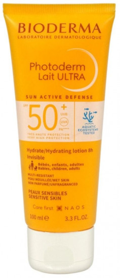 Молочко солнцезащитное SPF50+ «Lait Ultra»
