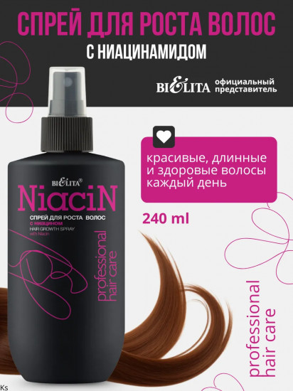 Спрей для роста волос с ниацином «Niacin»