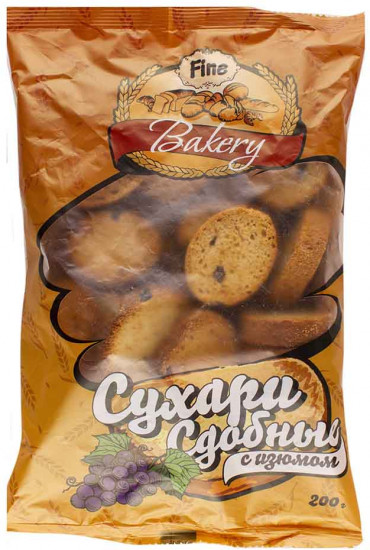 Сухари сдобные с изюмом