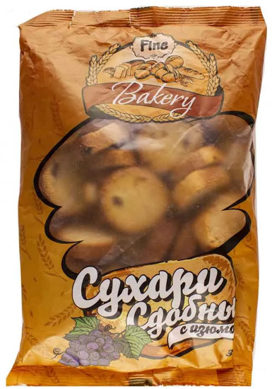 Сухари сдобные с изюмом