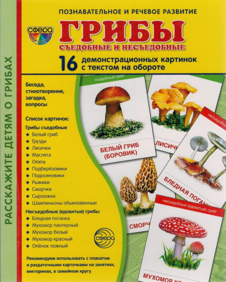 Грибы съедобные и несъедобные