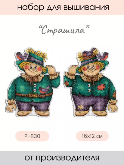 Набор для вышивания на пластиковой канве «Страшила»