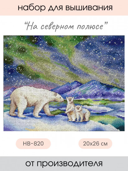 Набор для вышивания «На Северном полюсе»