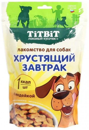 Лакомство для собак с индейкой «Хрустящий завтрак»