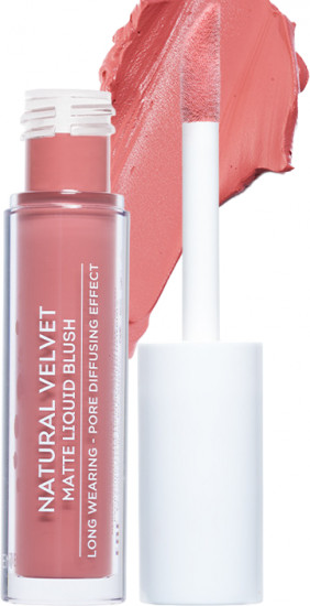 Румяна для лица матовые «Natural Velvet Matte Liquid Blush», оттенок 04 Счастливый румянец