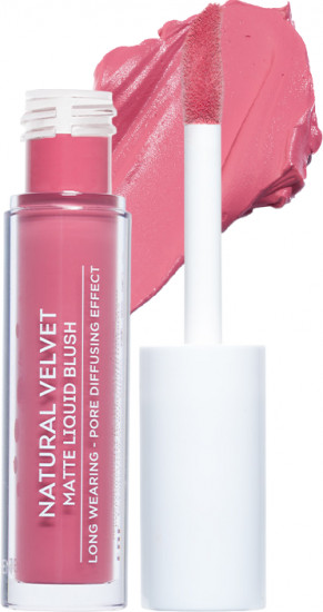 Румяна для лица матовые «Natural Velvet Matte Liquid Blush», оттенок 06 Розовый