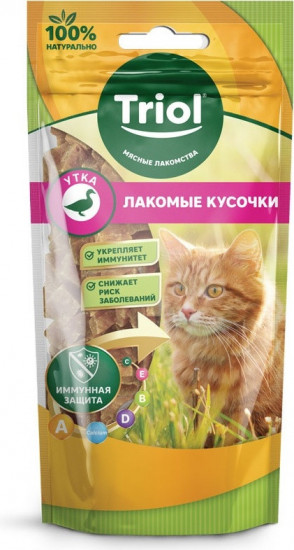 Лакомство для кошек «Лакомые кусочки из утки»