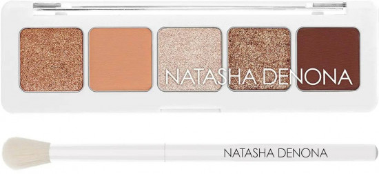 Набор для макияжа глаз «Mini Nude Eyeshadow Palette & Brush Kit»