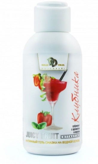 Гель-смазка с ароматом клубники «Juicy Fruit»
