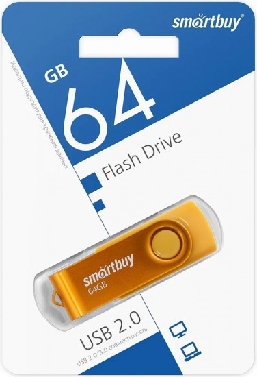 USB Flash карта Smartbuy SB064GB2TWY 64 Гб
