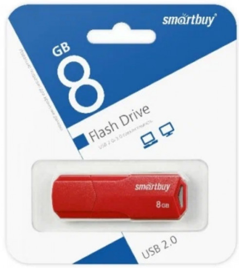 USB Flash-карта Smartbuy SB8GBCLU-R 8 Гб