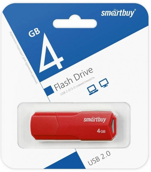 USB Flash-карта Smartbuy SB4GBCLU-R 4 Гб