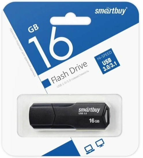 USB Flash-карта Smartbuy SB16GBCLU-K 16 Гб