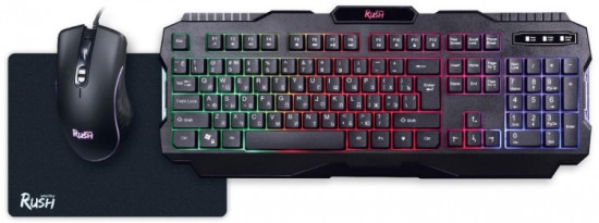 Клавиатура с мышью и ковриком Smartbuy SBC-307728G-K