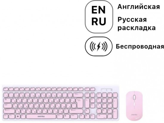 Клавиатура с мышью Smartbuy SBC-250288AG-WP
