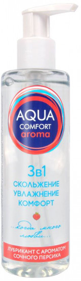 Гель-лубрикант на водной основе с ароматом персика «Aqua Comfort Aroma»