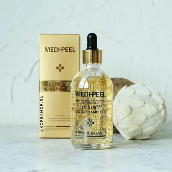Ампула для эластичности кожи лица с золотом 24К «Luxury 24K Gold Ampoule»