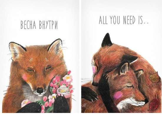 Комплект тетрадей общих «Крафт Лиса»