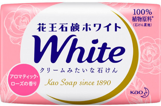 Мыло для тела со скваланом и ароматом роз увлажняющее «White Soap»