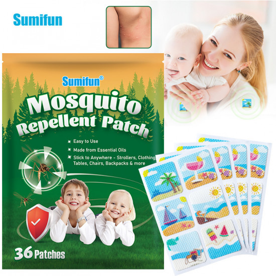 Детские пластыри-наклейки от комаров «Mosquito Repellent Patch»