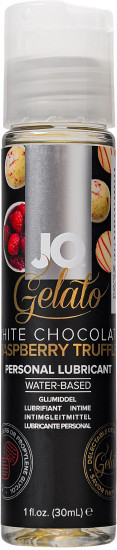 Лубрикант с ароматом трюфелей из белого шоколада и малины «Gelato white chocolate raspberry truffle»