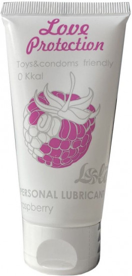 Лубрикант на водной основе с ароматом малины «Love Protection Raspberry»