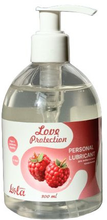 Лубрикант на водной основе с ароматом малины «Love Protection Raspberry»