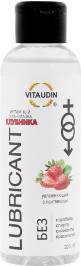 Гель интимный-смазка на водной основе с ароматом клубники «Vita udin»