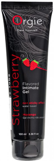 Гель интимный на водной основе с клубничным вкусом «Lube Tube Strawberry»
