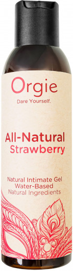 Гель интимный на водной основе «All-Natural Strawberry»
