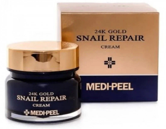 Крем с муцином улитки «24K Gold Snail repair cream»
