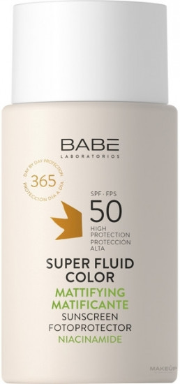 Солнцезащитный флюид с тонирующим и матирующим эффектом SPF50