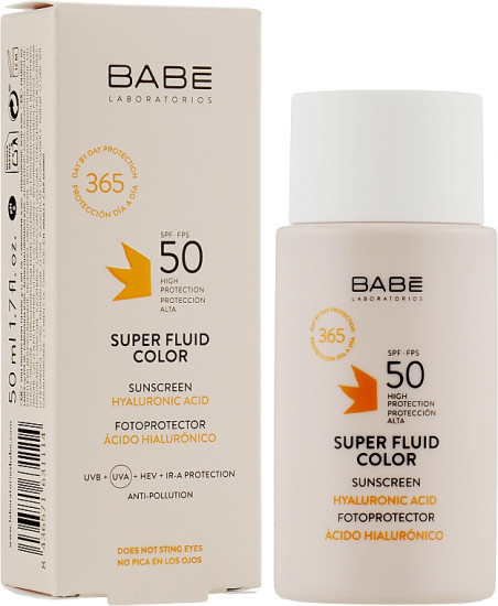 Флюид для лица с тонирующим эффектом SPF50+