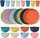 Набор посуды из пшеничной соломы