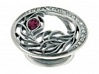 Кольцо «Фифи» (покрытие - черненое серебро)