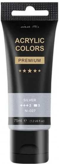 Акриловая краска, цвет 027 Silver