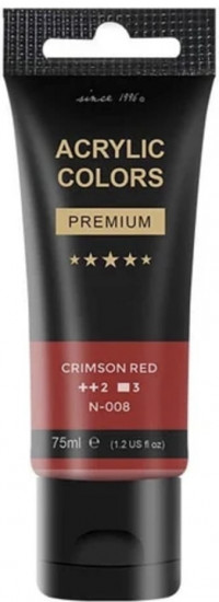 Акриловая краска, цвет 008 Crimson Red