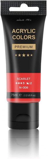 Акриловая краска, цвет 008 Scarlet