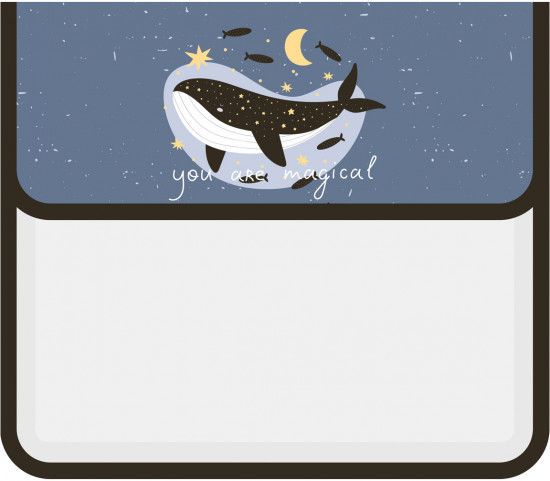 Папка для тетрадей «The Magic Whale»