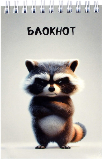 Блокнот «Сердитый енот»