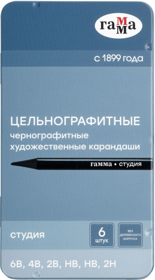 Набор карандашей цельнографитных