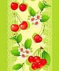Полотенце вафельное «Вишня» (50х60)