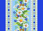 Полотенце вафельное «Ромашки» (50х60)