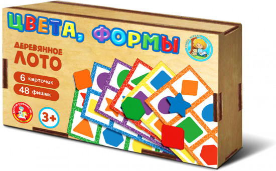Деревянное лото «Цвета и формы»