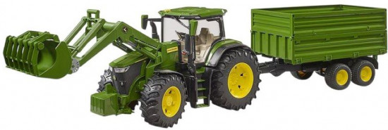 Трактор с прицепом «John Deere 7R 350»